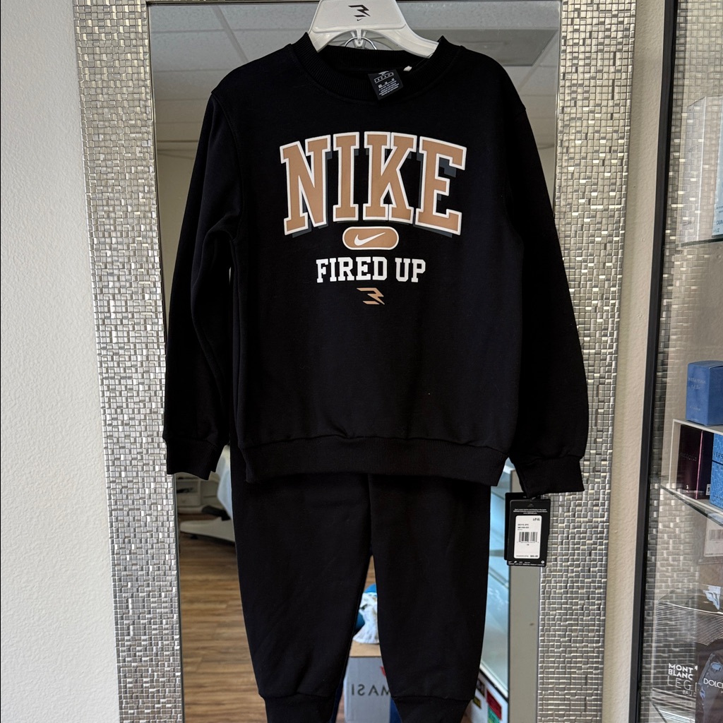 Nike Black And Brown Fired Up Tracksuit